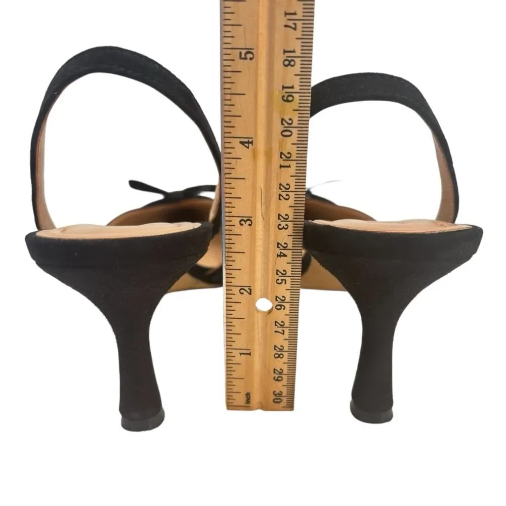INC International Concepts Gelsey Kitten Heel Slingback Pointed Toe Bow Sz10